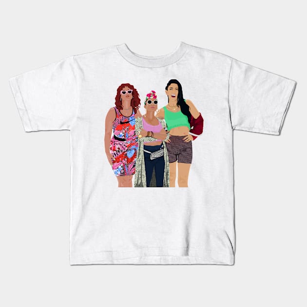 Salon Ladies (w/o background) | In The Heights Kids T-Shirt by myorangerock